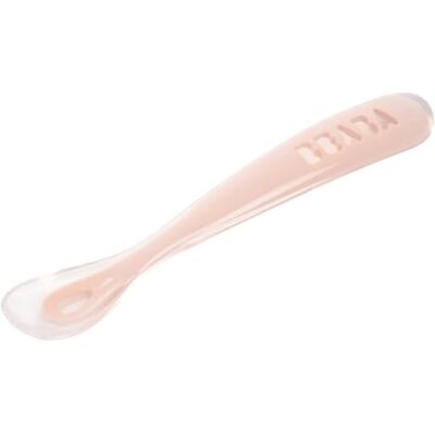 Béaba – silikonsked för baby och nyfödd, avvänjning, rosa, 1 styck Béaba – silikonsked för baby och nyfödd, avvänjning, rosa, 1 styck
