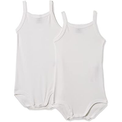 Petit Bateau Baby – flicka A01t6 bärarbody (2-pack) Petit Bateau Baby – flicka A01t6 bärarbody (2-pack)