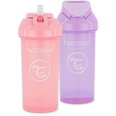 Twistshake 2x Sugrörsmugg – 360ml Spillfri VattenFlaska Läcksäker Mugg För Småbarn BPA-Fri Sugrörsmugg Träningsmugg För Barn Vit BlåRosa Lila Twistshake 2x Sugrörsmugg – 360ml Spillfri VattenFlaska Läcksäker Mugg För Småbarn BPA-Fri Sugrörsmugg Träningsmugg För Barn Vit BlåRosa Lila