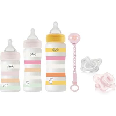Chicco AMAZON KIT BIBERON WB rosa Chicco AMAZON KIT BIBERON WB rosa