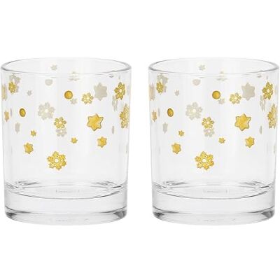 THUN Set med 2 wiskyglas med kuber julöverraskningar THUN Set med 2 wiskyglas med kuber julöverraskningar