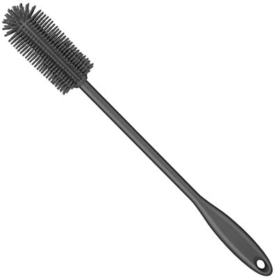 Purtribe silikonflaskborste, rengöringsborste för vattenflaska med långt handtag, perfekt för rengöring av smala halsbehållare, vakuum sportflaska, dricksflaska, flaska, glas (1 pack, kol) Purtribe silikonflaskborste, rengöringsborste för vattenflaska med långt handtag, perfekt för rengöring av smala halsbehållare, vakuum sportflaska, dricksflaska, flaska, glas (1 pack, kol)