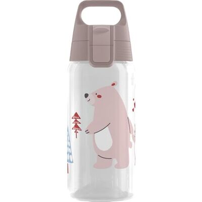 Sigg Vattenflaska för barn – Viva One Bear Family – lämplig för kolsyrade drycker – läckagesäker – diskmaskinssäker – BPA-fri – sport och skola – blå – 0,5 l Sigg Vattenflaska för barn – Viva One Bear Family – lämplig för kolsyrade drycker – läckagesäker – diskmaskinssäker – BPA-fri – sport och skola – blå – 0,5 l