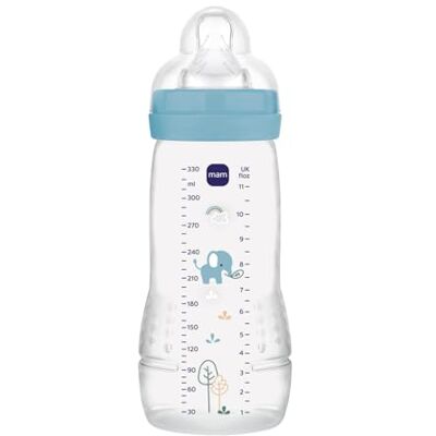 MAM Easy Active Dekorerad nappflaska 330 ml hav flödesnapp X MAM Easy Active Dekorerad nappflaska 330 ml hav flödesnapp X