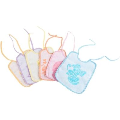 POUPY - Bavaglino Neonati - Jacquard - Absorbent - Bib POUPY - Bavaglino Neonati - Jacquard - Absorbent - Bib