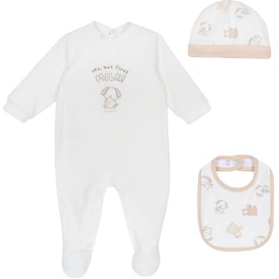 Chicco Unisex bebis bebis sovdräkt, Naturlig, 3 mesi Chicco Unisex bebis bebis sovdräkt, Naturlig, 3 mesi