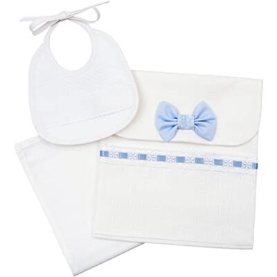 AGO FIL Babyvårdsset - Bomull, Blå, Broderi AGO FIL Babyvårdsset - Bomull, Blå, Broderi