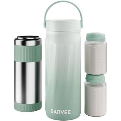 GarveeHome Bärbar bröstmjölkskylare 22 oz med 360° kylteknik för 24 timmars mjölkkylväska med 2 flaskor för förvaring av bröstmjölk för utomhusbruk, arbete, resor GarveeHome Bärbar bröstmjölkskylare 22 oz med 360° kylteknik för 24 timmars mjölkkylväska med 2 flaskor för förvaring av bröstmjölk för utomhusbruk, arbete, resor