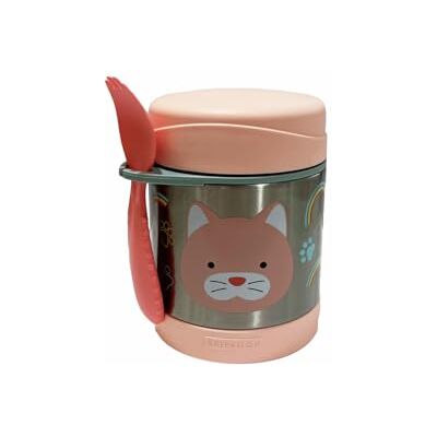Skip Hop Zoo Gatto 1 St Rostfritt stål matbehållare - Food Container Skip Hop Zoo Gatto 1 St Rostfritt stål matbehållare - Food Container