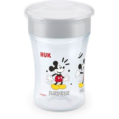 NUK Magic Cup lärande mugg från 8 månader 230 ml 360° läckagesäker kant för att dricka på alla sidor vattentät tvättbar Disney Musse Pigg NUK Magic Cup lärande mugg från 8 månader 230 ml 360° läckagesäker kant för att dricka på alla sidor vattentät tvättbar Disney Musse Pigg