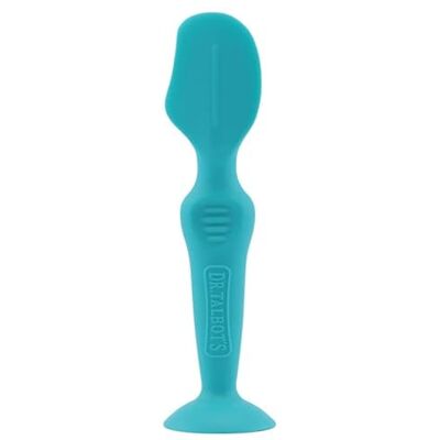 Nuby Dr. Talbot's applikator för sårskyddskräm mjuk och flexibel silikon med hygienisk låda och sugfot Aqua Medium Nuby Dr. Talbot's applikator för sårskyddskräm mjuk och flexibel silikon med hygienisk låda och sugfot Aqua Medium