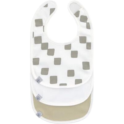 Lassig LÄSSIG Set med haklappar för spädbarn (3 stycken) haklappar för nyfödda GOTS/Newborn Bib Set med Happy Fruits Light khaki Lassig LÄSSIG Set med haklappar för spädbarn (3 stycken) haklappar för nyfödda GOTS/Newborn Bib Set med Happy Fruits Light khaki
