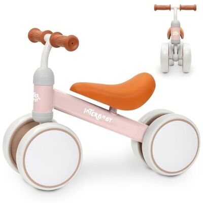 Interbaby Balanscykel utan pedaler Säker för spädbarn i åldern 12–36 månader Den perfekta och roliga första födelsedagspresenten Rosa färg Interbaby Balanscykel utan pedaler Säker för spädbarn i åldern 12–36 månader Den perfekta och roliga första födelsedagspresenten Rosa färg