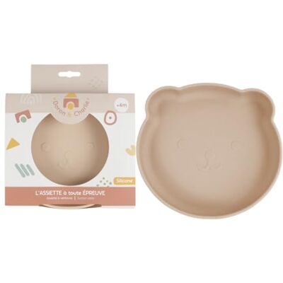 DORON & CHARLIE sopptallrik barnmåltid 056722 beige silikon sugkopp kompatibel med mikrovågsugn tvättmaskin lätt att rengöra babytallrik från 6 månader DORON & CHARLIE sopptallrik barnmåltid 056722 beige silikon sugkopp kompatibel med mikrovågsugn tvättmaskin lätt att rengöra babytallrik från 6 månader
