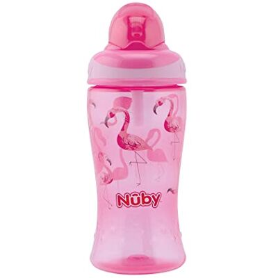 Nuby - Copo Aprendizagem Palha 360ml - Rosa - Sippy Cup Nuby - Copo Aprendizagem Palha 360ml - Rosa - Sippy Cup