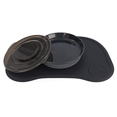 Twistshake klickmatta halkfri silikonbas för bebisar, 38 x 25 cm, BPA-fri, svart Twistshake klickmatta halkfri silikonbas för bebisar, 38 x 25 cm, BPA-fri, svart