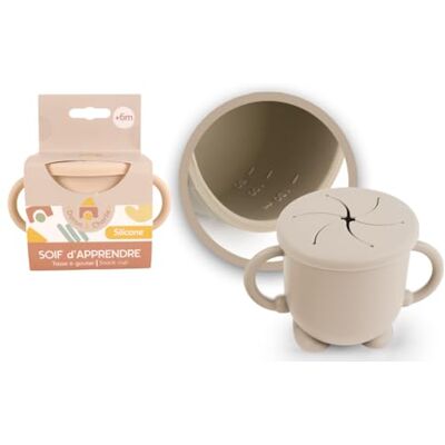 DORON & CHARLIE Skatt à Gouter Avec Couvercle – Repas Enfant – 056732 – beige – silikon – 150 ml – mikrovågskompatibel – maskin för tvätt – lätt att torka – Bibe-skatter – 4 månader DORON & CHARLIE Skatt à Gouter Avec Couvercle – Repas Enfant – 056732 – beige – silikon – 150 ml – mikrovågskompatibel – maskin för tvätt – lätt att torka – Bibe-skatter – 4 månader