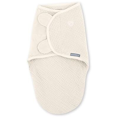 Ingenuity SwaddleMe, Original Swaddle Muslin, Storlek 0-3 månader, 3,2-6,4 kg, 1 pk, 1,0 TOG Kräm Ingenuity SwaddleMe, Original Swaddle Muslin, Storlek 0-3 månader, 3,2-6,4 kg, 1 pk, 1,0 TOG Kräm