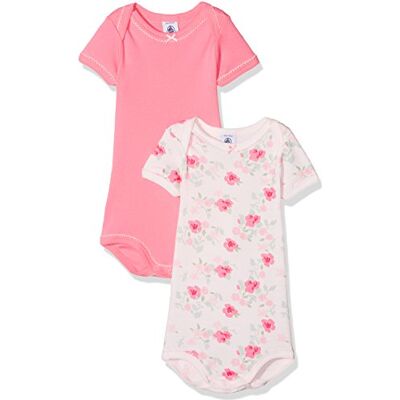 Petit Bateau Liten och nätt Bateau bebis flickors kroppsdräkt (paket med 2) Petit Bateau Liten och nätt Bateau bebis flickors kroppsdräkt (paket med 2)