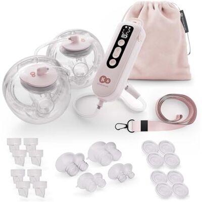 kk Kinderkraft Kinderkraft GENTLEFLOW Dubbel Elektrisk Bröstpump, 3 Arbetslägen, 9 Sugnivåer, Minnesfunktion, 5 Storlekar på Brösttrattar, 1800 mAh Batteri, USB-C, Enkel Montering, Lätt Rengöring, Rosa kk Kinderkraft Kinderkraft GENTLEFLOW Dubbel Elektrisk Bröstpump, 3 Arbetslägen, 9 Sugnivåer, Minnesfunktion, 5 Storlekar på Brösttrattar, 1800 mAh Batteri, USB-C, Enkel Montering, Lätt Rengöring, Rosa