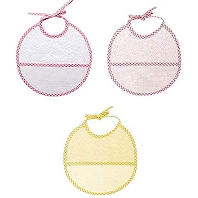 TI-TIN Baby-haklapp för stickning 6–9 månader rosa TI-TIN Baby-haklapp för stickning 6–9 månader rosa