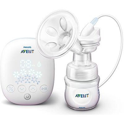 Philips AVENT SCF301/02 kompakt elektrisk bröstpump med livsliknande flaska Philips AVENT SCF301/02 kompakt elektrisk bröstpump med livsliknande flaska