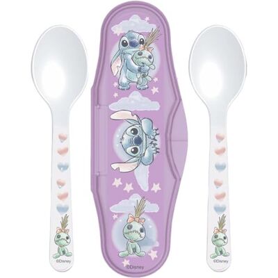 TATAWAY Set med 2 skedar med boxsöm mjukt silikonbarnbestick, Disney-design, resefodral ingår säkert, halkfritt, perfekt för avvänjning, dagis och första måltider. TATAWAY Set med 2 skedar med boxsöm mjukt silikonbarnbestick, Disney-design, resefodral ingår säkert, halkfritt, perfekt för avvänjning, dagis och första måltider.