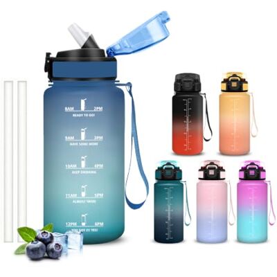 Mujigaga 500 ml flaska, babyflaska, lätt att rengöra, motiverande flaska med sugrör, läckagefria, flaskor med tidsmarkörer för skola, kontor, utomhus, arbete Mujigaga 500 ml flaska, babyflaska, lätt att rengöra, motiverande flaska med sugrör, läckagefria, flaskor med tidsmarkörer för skola, kontor, utomhus, arbete