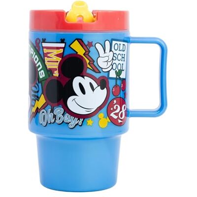 Stor Barnmugg med Lock Musse Pigg 530ml BPA-fri Plastmugg med Läcksäker Pip Skruvlock Dricksflaska för Barn Stor Barnmugg med Lock Musse Pigg 530ml BPA-fri Plastmugg med Läcksäker Pip Skruvlock Dricksflaska för Barn