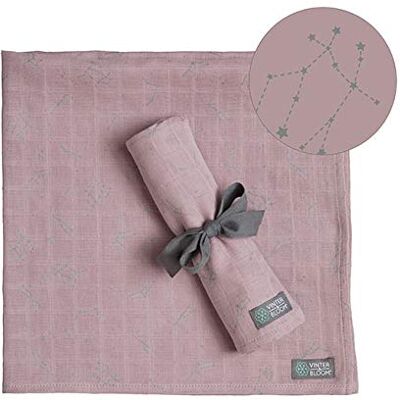 Vinter & Bloom Filt Muslin 2-pack GOTS, 68 x 68 cm, Stella Pink Vinter & Bloom Filt Muslin 2-pack GOTS, 68 x 68 cm, Stella Pink