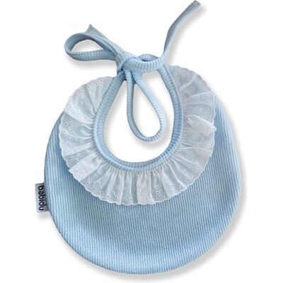 BABIDU Unisex baby babyhaklapp, Himmelsblå, Runde 1 BABIDU Unisex baby babyhaklapp, Himmelsblå, Runde 1