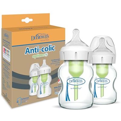 Dr Brown Förpackning med 2 BA-flaskor, 150 ml PP Crystal Options + Dr Brown Förpackning med 2 BA-flaskor, 150 ml PP Crystal Options +