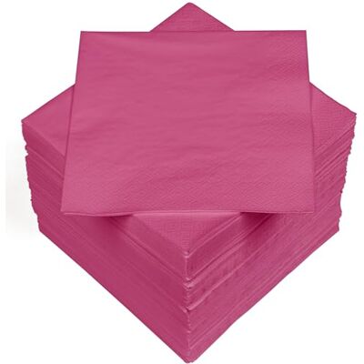 Heku 100 enfärgade servetter, 3 lager, 33 x 33 cm I Enhetlig kvalitet för evenemang och gastronomi I praktisk 5-pack I mycket absorberande och snygg, rosa Heku 100 enfärgade servetter, 3 lager, 33 x 33 cm I Enhetlig kvalitet för evenemang och gastronomi I praktisk 5-pack I mycket absorberande och snygg, rosa