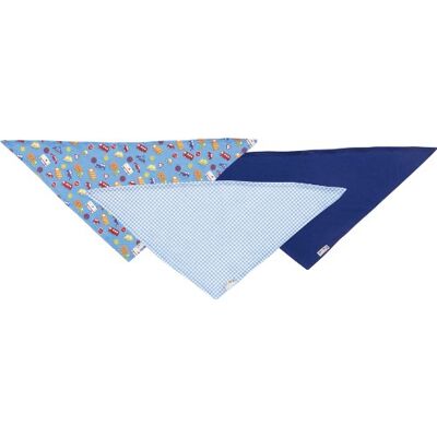 Playshoes unisex bandana haklappar bilar paket med 3 halsdukar Playshoes unisex bandana haklappar bilar paket med 3 halsdukar