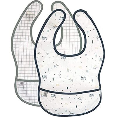 Lassig Lässig 1311019481 Haklapp, Blå/Vit, Paket med 2 Lassig Lässig 1311019481 Haklapp, Blå/Vit, Paket med 2