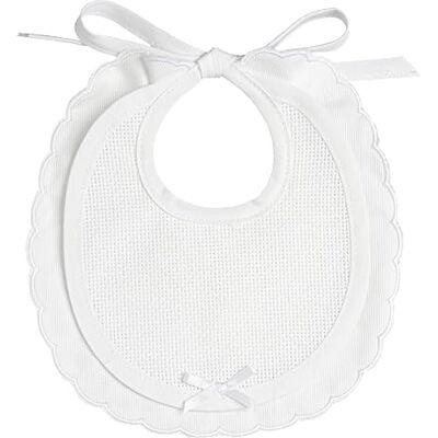 FILET Elegant vit bomullspikett haklapp, spetskant, canvasinsats hjälpare för broderi, snörning, tillverkad i Italien FILET Elegant vit bomullspikett haklapp, spetskant, canvasinsats hjälpare för broderi, snörning, tillverkad i Italien