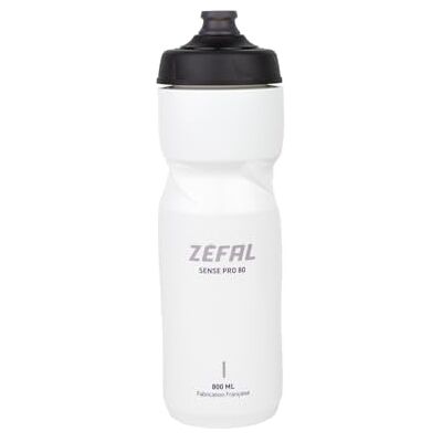 ZEFAL Sense Pro 80 vit cykelflaska – cykelflaska – MTB/mountainbike eller landsvägscykel – vit, 800 ml, 85 g – tillverkad i Frankrike ZEFAL Sense Pro 80 vit cykelflaska – cykelflaska – MTB/mountainbike eller landsvägscykel – vit, 800 ml, 85 g – tillverkad i Frankrike