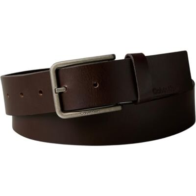 Calvin Warmth Buckle 35mm Lv04d7047g bälten, brun (CK mörkbrun/antik silver), 100 cm herr, Brun (Ck mörkbrun/antik silver), 100 Calvin Warmth Buckle 35mm Lv04d7047g bälten, brun (CK mörkbrun/antik silver), 100 cm herr, Brun (Ck mörkbrun/antik silver), 100