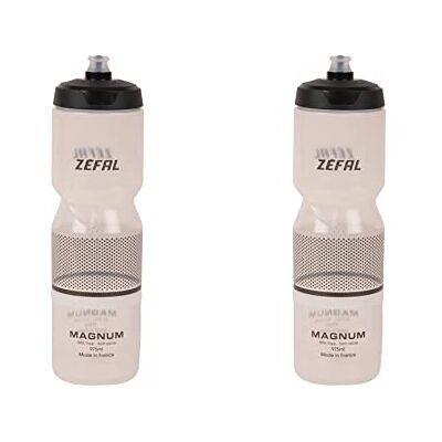 ZEFAL Magnum Pack två cykelbehållare med stor kapacitet, cykel/mountainbike och återanvändbar sportflaska BPA-fri mjuk vattenbehållare med skruvbart lock tillverkad i Frankrike svart ZEFAL Magnum Pack två cykelbehållare med stor kapacitet, cykel/mountainbike och återanvändbar sportflaska BPA-fri mjuk vattenbehållare med skruvbart lock tillverkad i Frankrike svart