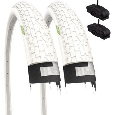 ECOVELO 2 vita täcken 20 x 1,95 (50–406) + luftkammare VALVOLA AMERIKA SCHRADER cykel BMX FREE STYLE ECOVELO 2 vita täcken 20 x 1,95 (50–406) + luftkammare VALVOLA AMERIKA SCHRADER cykel BMX FREE STYLE