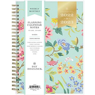 Blue Sky Day Designer för 2022-2023 akademiskt år veckovis och månadsplaneringsanteckningar, 14,7 cm x 21,8 cm, frostat skydd, klättrande blommig mint (137884-A23) Blue Sky Day Designer för 2022-2023 akademiskt år veckovis och månadsplaneringsanteckningar, 14,7 cm x 21,8 cm, frostat skydd, klättrande blommig mint (137884-A23)