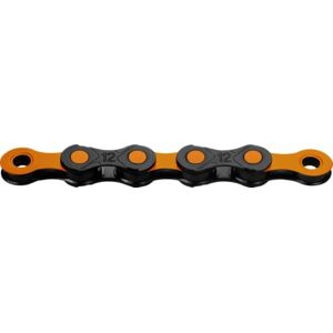 KMC X12 DLC Förvaxad kedja - 12 Växlar - Svart / Orange KMC X12 DLC Förvaxad kedja - 12 Växlar - Svart / Orange