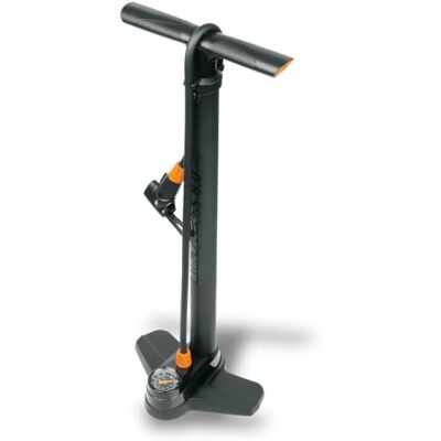 SKS GERMANY AIR-X-PRESS 8.0 golvpump (luftpump med MULTI VALVE-ventilhuvud i modern design, exakt tryckreglering, säkert grepp och behaglig känsla, max. tryck: 8 bar/115 PSI), svart SKS GERMANY AIR-X-PRESS 8.0 golvpump (luftpump med MULTI VALVE-ventilhuvud i modern design, exakt tryckreglering, säkert grepp och behaglig känsla, max. tryck: 8 bar/115 PSI), svart