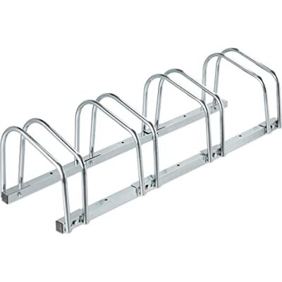Relaxdays cykelställ för 4 cyklar med däckbredd upp till 60 mm, cykelförvaring i metall, cykelparkering, silverfärg Relaxdays cykelställ för 4 cyklar med däckbredd upp till 60 mm, cykelförvaring i metall, cykelparkering, silverfärg