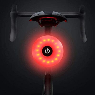 NK LED-cykel bakljus 5 ljuslägen, uppladdningsbar, DC5V 1A laddningsport, Micro USB, IPX5 vattenbeständighet, lätt och hållbar, eel installation (kompatibel med alla cyklar) (svart) NK LED-cykel bakljus 5 ljuslägen, uppladdningsbar, DC5V 1A laddningsport, Micro USB, IPX5 vattenbeständighet, lätt och hållbar, eel installation (kompatibel med alla cyklar) (svart)