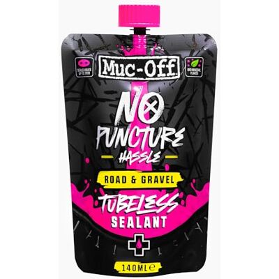 Muc-Off No Puncture Hassle Road & Grus, rörlös tätningsmedel, 140 ml – slanglös däcktätningsmedel för cykelpunkteringsreparation – hållbart cykeldäcktätningsmedel för väg, grus, pendlare och XC cyklar Muc-Off No Puncture Hassle Road & Grus, rörlös tätningsmedel, 140 ml – slanglös däcktätningsmedel för cykelpunkteringsreparation – hållbart cykeldäcktätningsmedel för väg, grus, pendlare och XC cyklar