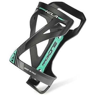 RACE ONE Flaskhållare KELA i Polycarbonate Black/Sky Blue Lateral RACE ONE Flaskhållare KELA i Polycarbonate Black/Sky Blue Lateral