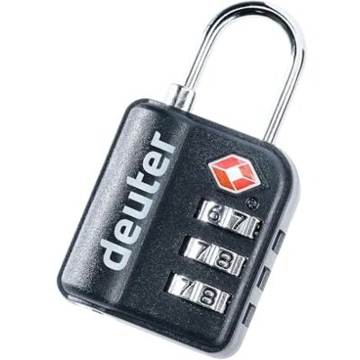 deuter TSA Pad Lock stryklås, svart deuter TSA Pad Lock stryklås, svart