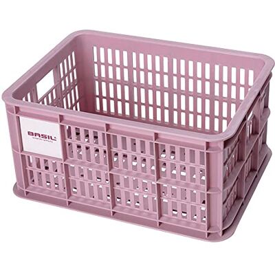 Basil B.V. Unisex – vuxen Crate cykellåda, rosa, 40,4 x 29,8 x 20,2 cm Basil B.V. Unisex – vuxen Crate cykellåda, rosa, 40,4 x 29,8 x 20,2 cm