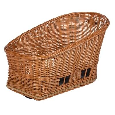 Basil Pasja hundcykelkorg MIK M, 30 l, bak, tillverkad av hållbart vide, inkl. låsbar MIK-adapterplatta, avtagbar, med tvättbar kudde, perfekt för cykelturer med din hund Basil Pasja hundcykelkorg MIK M, 30 l, bak, tillverkad av hållbart vide, inkl. låsbar MIK-adapterplatta, avtagbar, med tvättbar kudde, perfekt för cykelturer med din hund